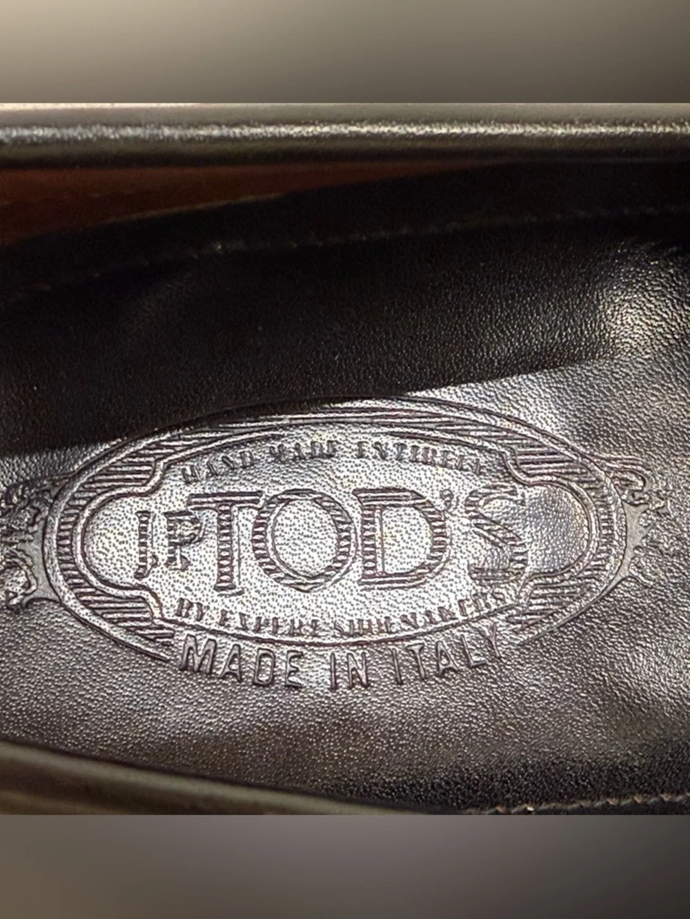 Tod's Black Leather Penny Loafers for Men